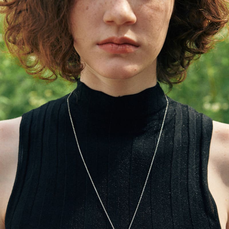 verte [925 silver] Un.silver.89 / avocat necklace (2 size)