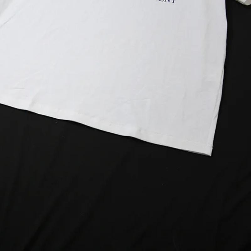 Y2k Estetisk Casual Off Shoulder T-shirt Lös Bokstavstryck Harajuku T-shirts Grunge Vintage Streetwear Oversized T-shirts