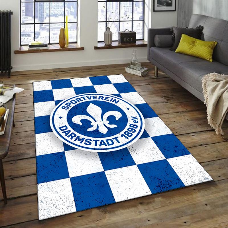 1pc Football Team Design Area Rug - Non-Slip, Soft & Cozy Floor Mat for Living Room, Bedroom, Office - Indoor/Outdoor Decorative Carpet