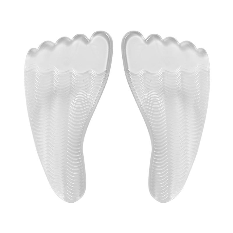 Женские пятипалые нескользящие стельки с поддержкой свода стопы прозрачный