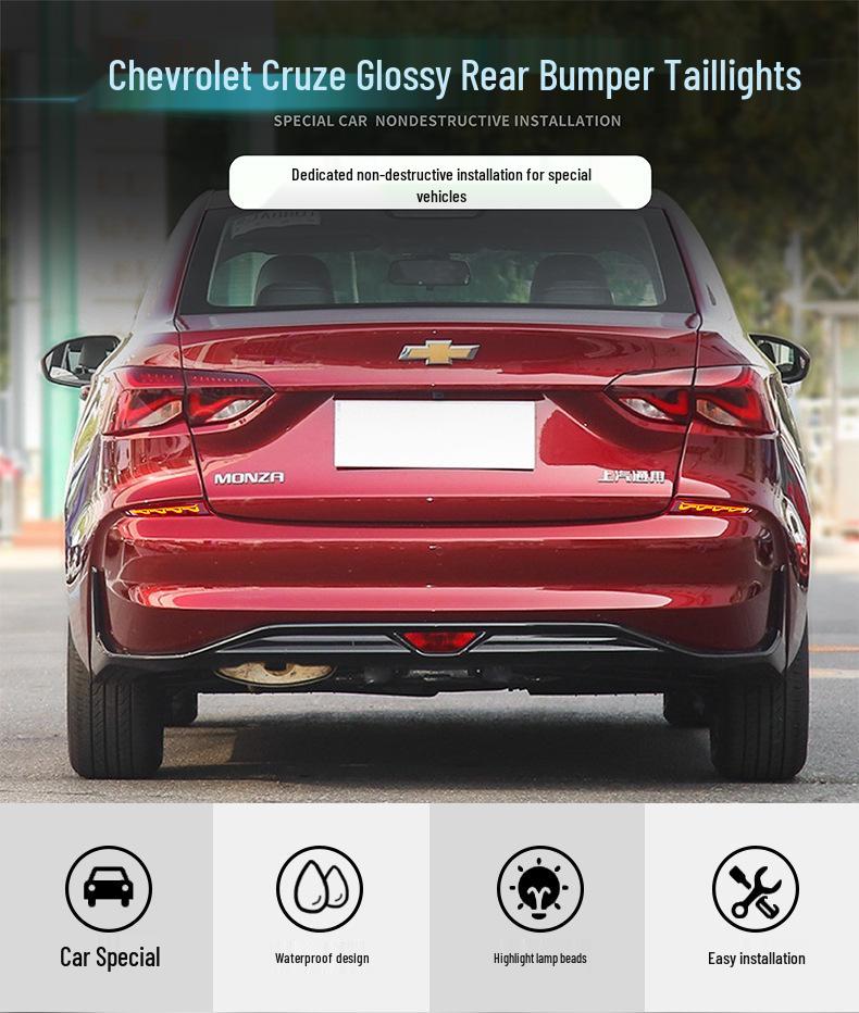 Chevrolet Cruze Rear Bumper LED Warning & Flowing Turn Signal Fog Light
