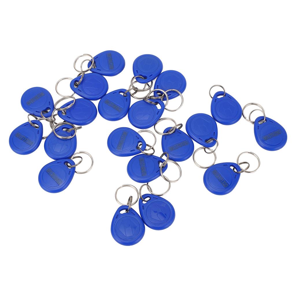 20 SZT. Zapisywalny Brelok 13,56 MHz Token Zawieszki do Kluczy Breloki do Systemu Kontroli Dostępu System Rejestracji Czasu Pracy w Windzie