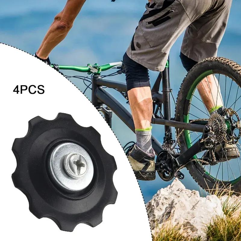4Pcs 10T Bearing MTB Bicycle Rear Guide Wheel Road Bike -Jockey Rear Derailleur Pulley Roller For Bicycle Derailleur Repair Kit