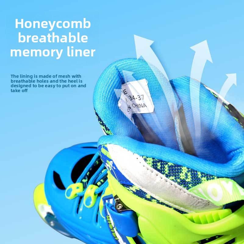 Roller Skates Children's Women's Professional Skating Roller Skates Beginners Adjustable Single Row Adult Skates