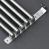 Wall Mounted Rotatable Towel Holder Stainless Steel Towel Rack Space Saving Bathroom Kitchen Shower Room Storage Organizer