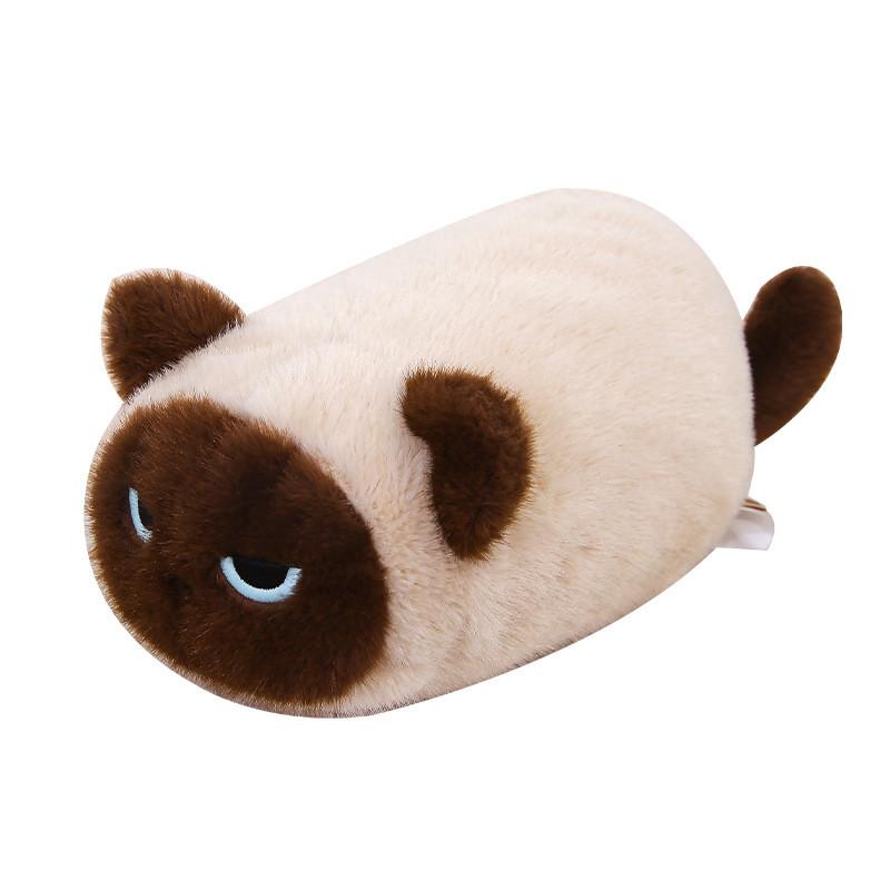 Cute Black Cat Plush Toy With Sound For Kids And Sleep Comfort