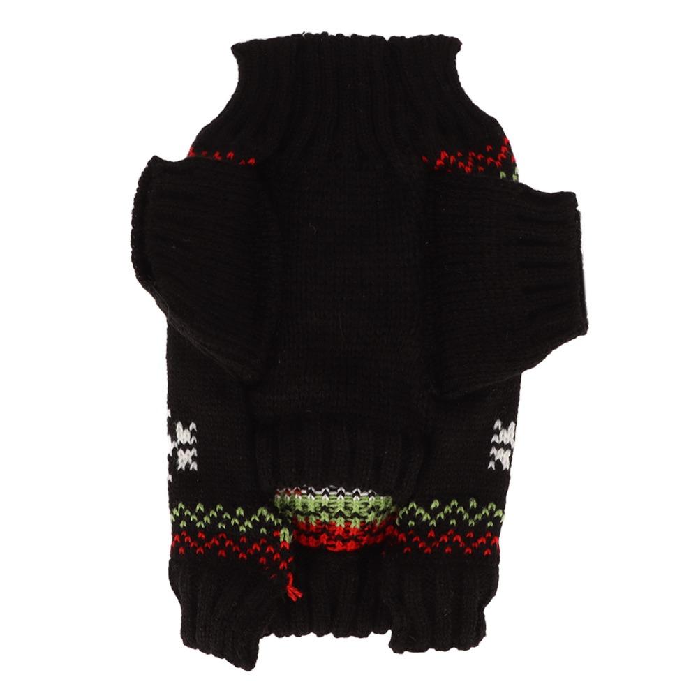 Soft Reindeer Dog Sweater Stretchy Cat Winter Apparel Festive Dog Holiday Costume  Outdoor Walking