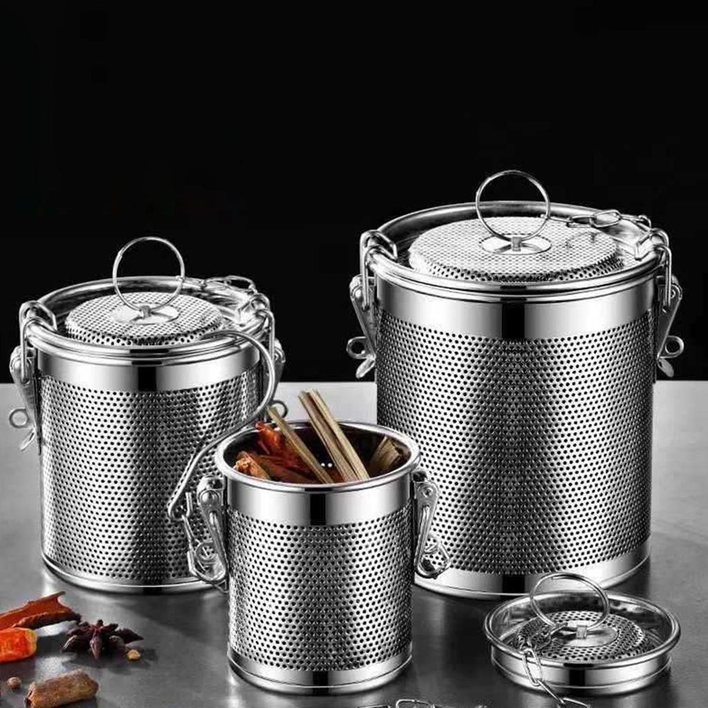 Mesh Strainer Basket Stainless Steel Tea Infuser Fine Ball with Extended Chain Hook