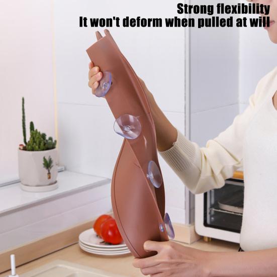 Yousheng 2 Stück Cartoon Katze Spülbecken Spritzschutz mit Saugnäpfen Gemüsewaschen Wasserspritzer Schutz Küchenarbeitsplatte Kätzchen Spritzschutzbrett