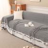 Modern Houndstooth Sofa Cover Mat Throw Blanket Living Room Three Seats Sofa Position Throw Camping Picnic Blanket