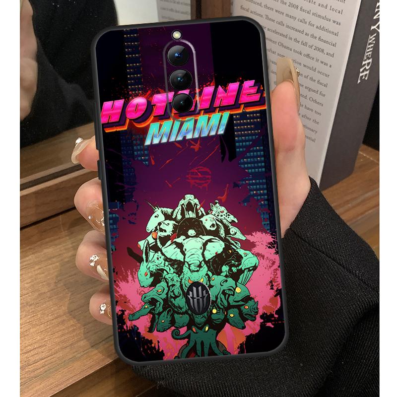 Game Hotline Miami Case For Nubia Red Magic 6S 7S Pro 6 7 8 9 10 Pro 5G 6R RedMagic 8S 9S 8 9 10 Pro Plus Coque