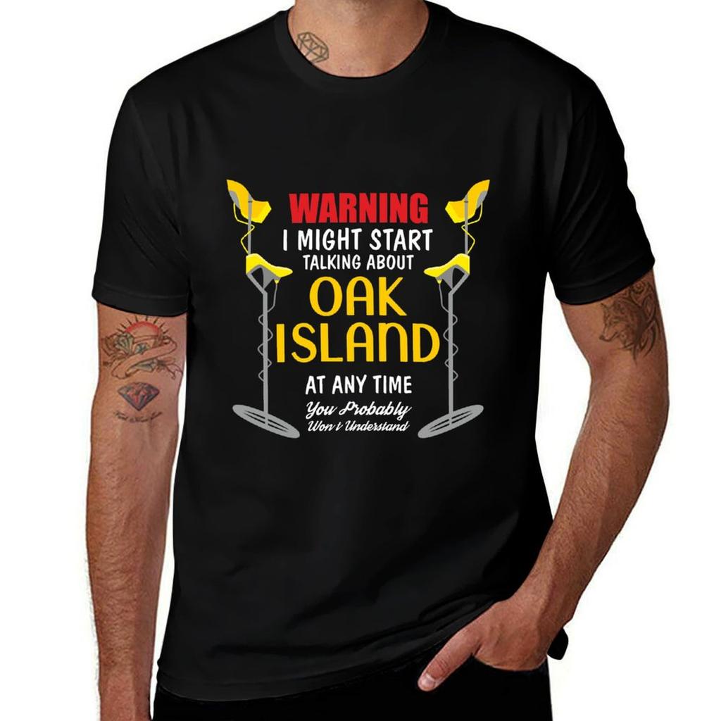 Oak Island Metal Detecting Digger Funny Collector Tshirt Big And Tall Casual Tshirt
