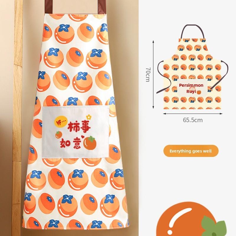 Womens Apron Kitchen Waterproof Oil Resistant Poucheds Cottons Baking Linen