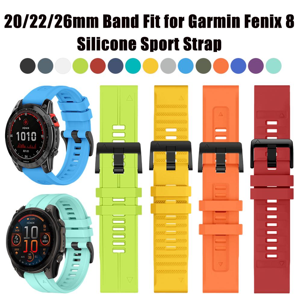 20/22/26mm Watch Bands Compatible with Garmin Fenix/Forerunner Strap for Instinct Descent/Epix Pro Watchband