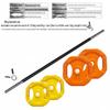 Brangdy Colored Rubber-Coated Adjustable Barbell Set