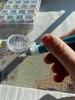 2 Pieces of Diamond Painting Magnifying Glass Small Plastic Magnifying Glass 5D Diamond Painting Embroidery Tool Accessories