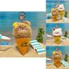 Bold Bear Ice Cream Plush Keychain With Soft Material For Collectors And Fans