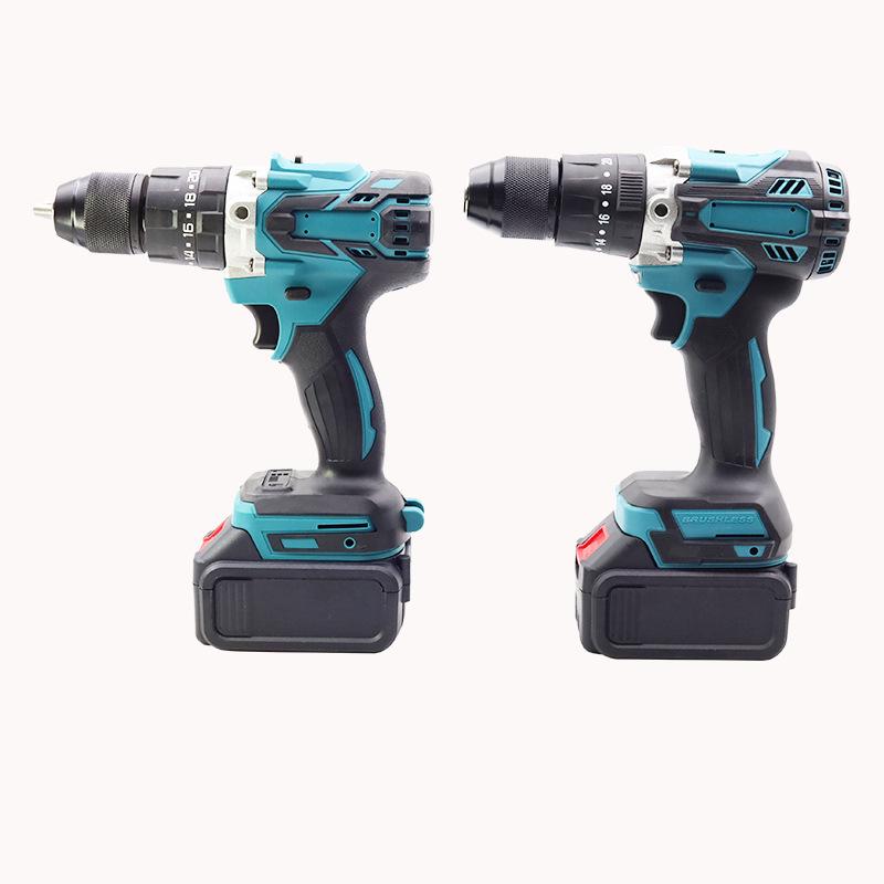 Brushless High Torque Cordless 13MM Impact Electric Drill Set