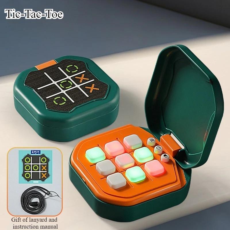 Tic-Tac-Toe Board Board Multifunctional Electronic Handheld Electronic Game Consoles Exercise Logical Thinking and Interaction