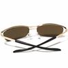 Bercute Gold and Brown Fashionable Fashion Eyewear for Men and Perfect for and Mountain UV Colored and Sunglasses, Eyewear, Women, Round, Square,