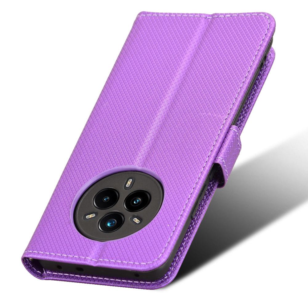 For Realme 14 Pro+ 5G Case PU Leather Diamond Texture Wallet Phone Cover