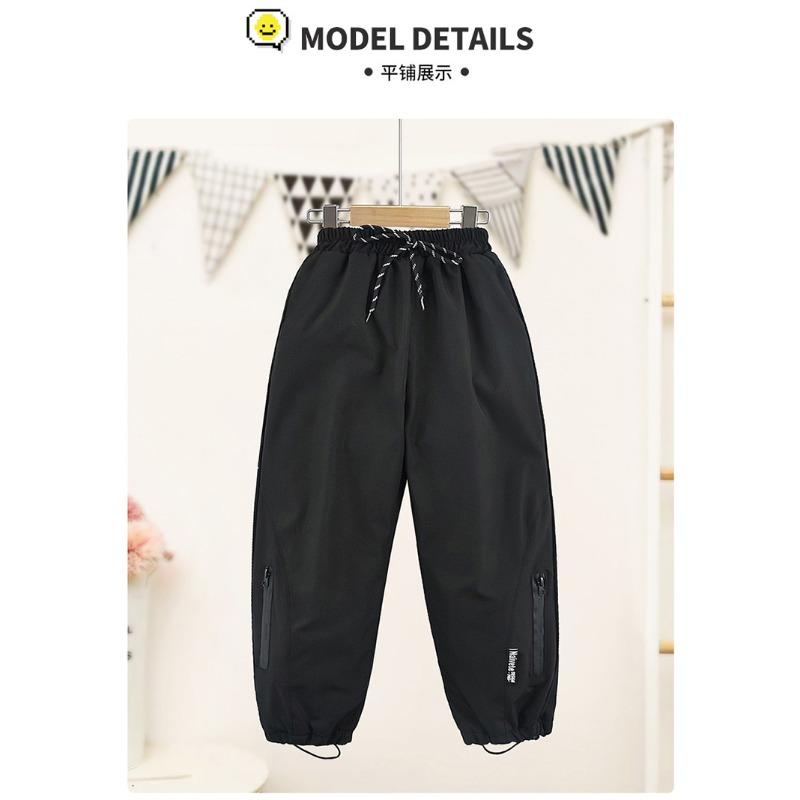 Boys Kids Waterproof Windproof Loose Casual Long Pants Children Outdoor Trousers