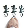 Cast Iron Gecko Wall Hook Rustic Farmhouse Rust Proof Heavy Duty Wall Hanger for Mug Pot Holder Kitchen Storage