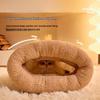 2024 Autumn/Winter Cozy Cat Bed: Enclosed Sleeping Bag for Kittens & Small Dogs with Sense of Security