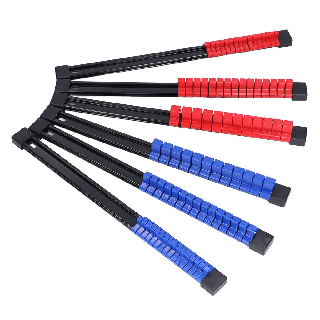 6 st Hylsverktygsorganisatorbricka Multifunktionell ABS 1/4in 3/8in 1/2in Bilreparationsverktyg