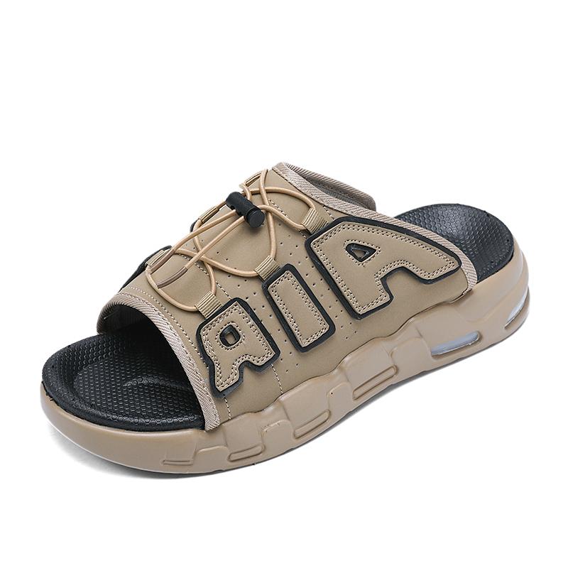 

2024 Тапочки для мужчин Нескользящие удобные летние тапочки Cloud Пляжные сандалии Толстая подошва Воздушные туфли Подушка Шлепанцы кроссовки 44