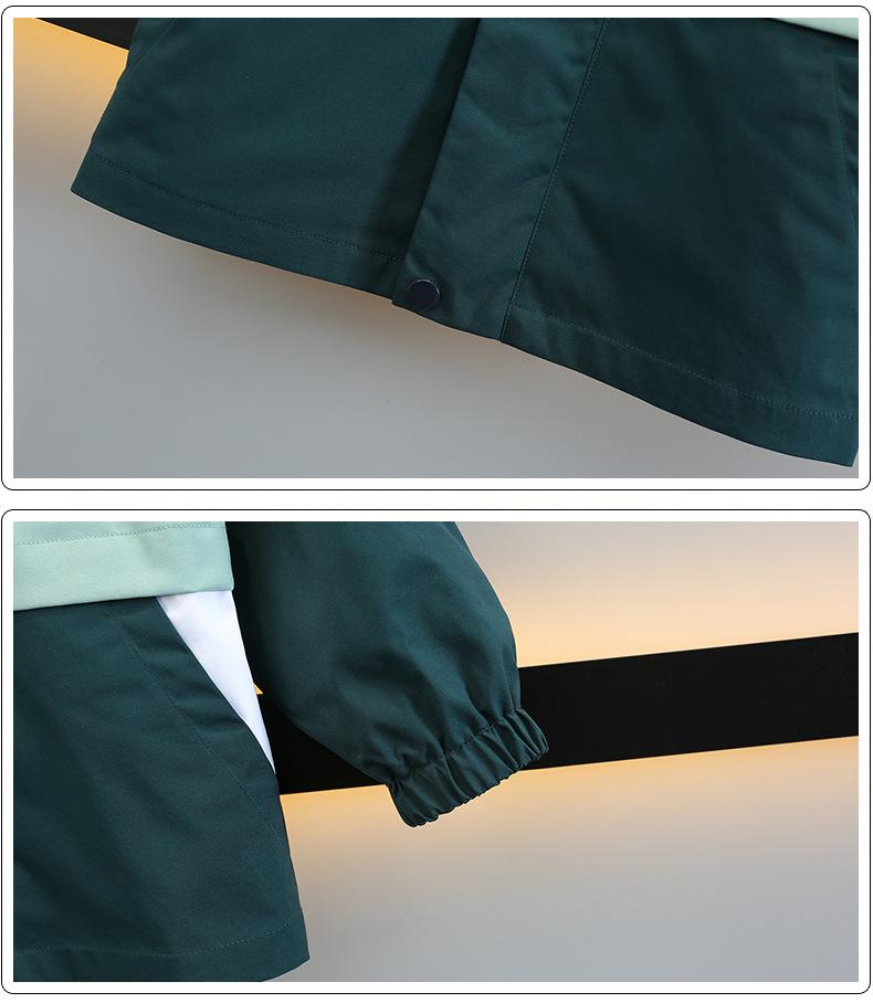 Boys' Colorblock Windbreaker – 3-in-1 Jacket for Spring & Autumn – Cool & Trendy Outerwear