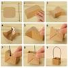 Kraft Paper Succulent Hand-held Paper Box Succulent Potted Plant Box Waterproof Balcony/desktop Decoration Folding Box TMZ