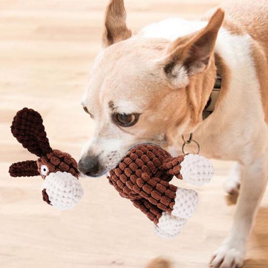 3 bucăți jucărie pentru animale de companie în formă de măgar jucărie pentru dentiție pentru câini, rezistentă la mușcături, jucării interactive de pluș care scârțâie articole pentru animale de companie