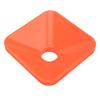 10PCS Training Cones Square Bright Color Stackable Compact Cones Marker for Sports Football Orange