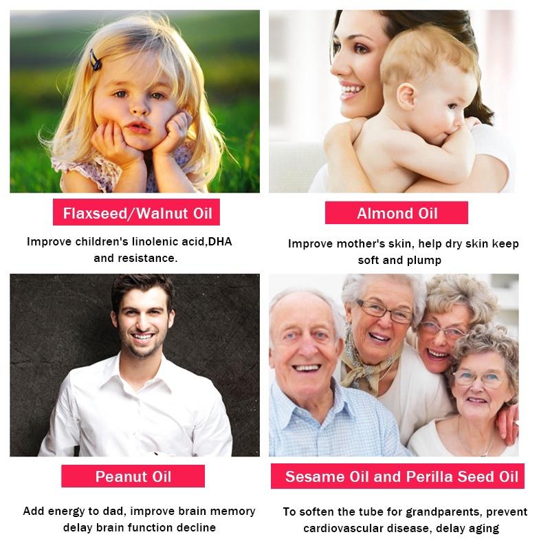 1500W Household Oil Presser Stainless Steel Oil Press Machine EU/US Plug Peanut Olive Oil Maker