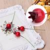 Plastic Mini Home Decor Vegetable Christmas Red Simulation Berries Wedding Decoration Artificial Fruit Fake Pomegranate