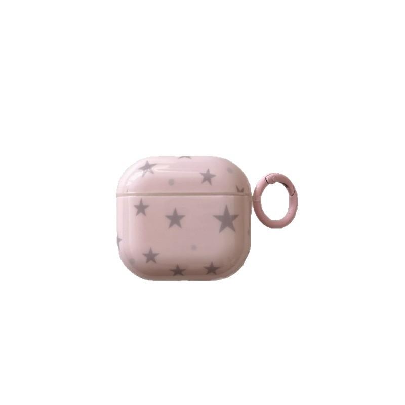 Pink Stars for Apple AirPods 1st Generation Protective Case Pro1 Earphone Case 1111 New Wireless 1 Simple