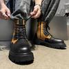 Fashion New autumn and winter boots Fashion Men's Luxury High Quality style Leisure Outdoor Thick soled Casual lace up hot selling shoes