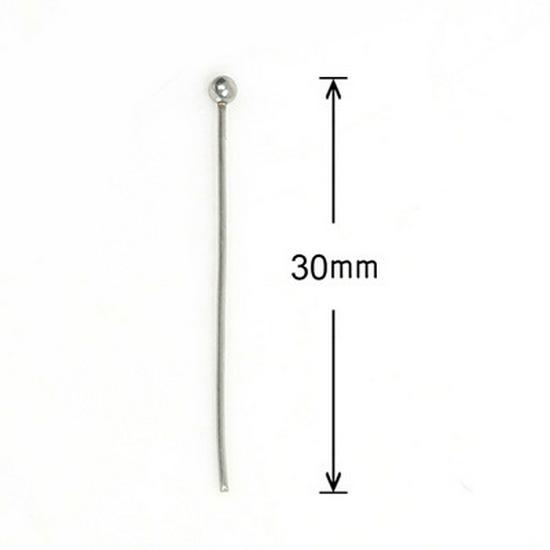 200 rostfreie Edelstahl-T-Nadeln mit großen Köpfen, nicht verblassende Perlennadeln für DIY-Schmuck.