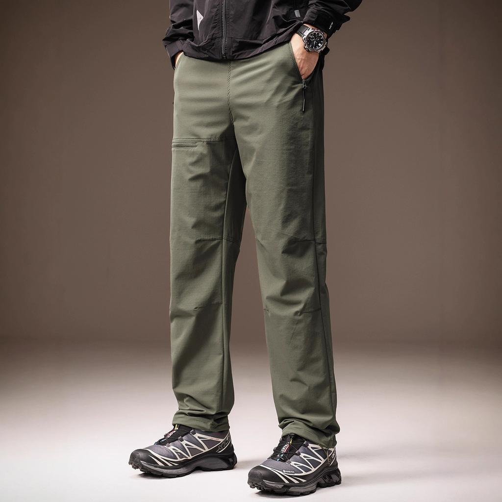 High-end outdoor American-style cycling casual pants for men, new autumn sports hiking workwear softshell pants for men