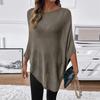 Damen Leichte Strand-Übergangsjacke Kurzarm Durchbrochen Lockerer Sitz Lässiges Sommer-Pullover-Top für Urlaub Reisen