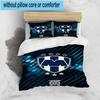 3pcs Monter-rey Football Crest Art Printed Bedding Set Duvet Cover Closure Includes 1 Duvet Cover & 2 Pillowcases Bedding Sets Home Decor Gifts