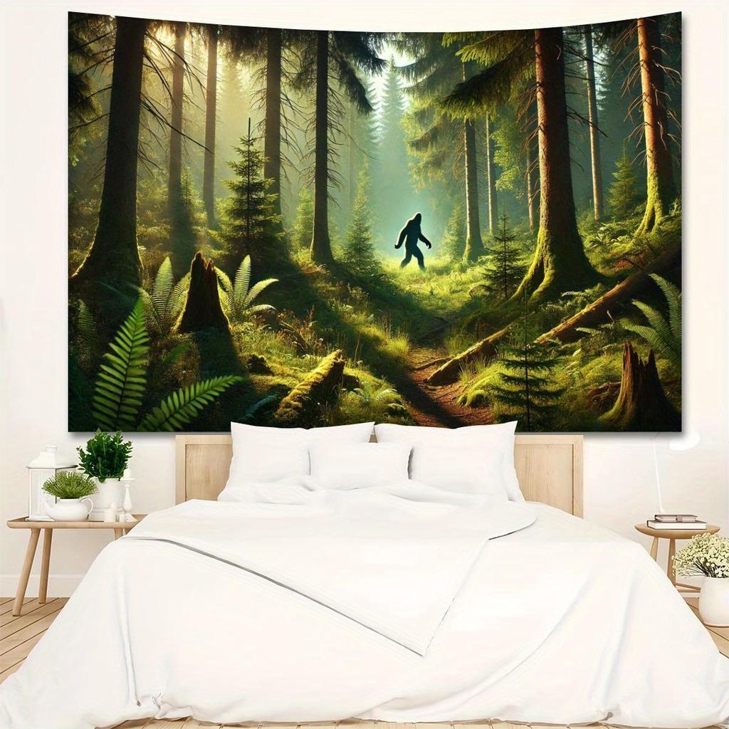 Mystical Forest Tapestry Enchanted Woods Wall Art for Bedroom or Living Room Large Decorative Hanging Bring Nature Indoors