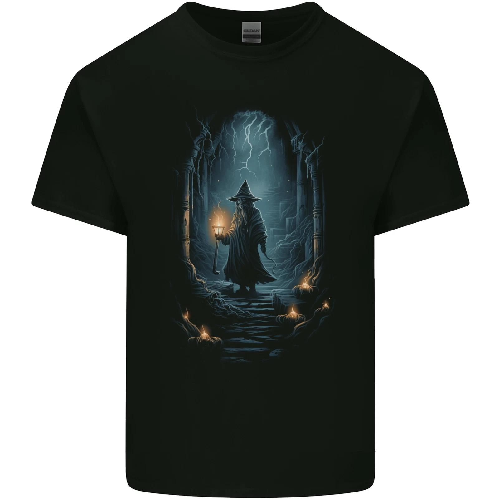 Fantasy Wizard Warlock 1 Kids T-Shirt Childrens 3XL