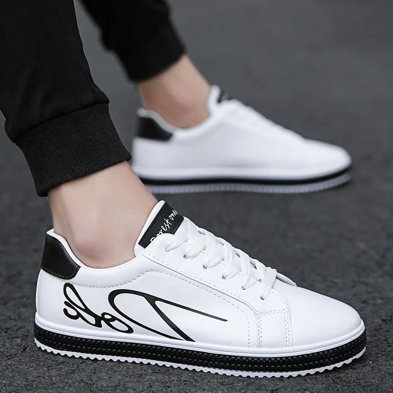 

Fashion Men s Sneakers Casual White Shoes Light Breathable Brand Sport Black Shoes Men Soft Sole Walking Man Trainers Basket Chaussure 39 белый
