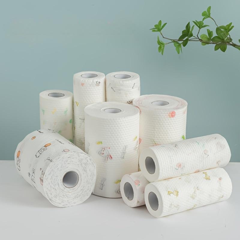 Lazy Cloth Kitchen Mokré a suché Dvojité použití Omyvatelná netkaná textilie Kuchyňský papír absorbující olej