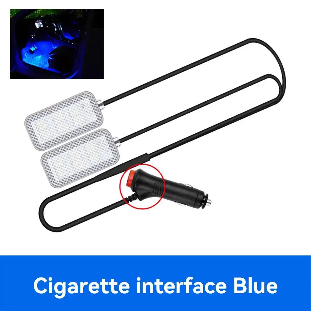 12 В/5 В окружающее настроение ног USB светодиодная подсветка автомобиля атмосферное освещение с прикуривателем USB полосы лампы автомобильные аксессуары