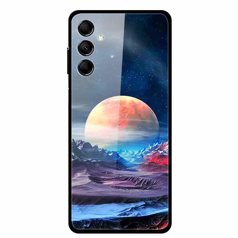 Kreative Landschaft Tierkunst Gehärtetes Glas Hülle für Samsung M14 5G