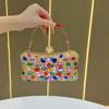 Pochette da sera con decorazione di strass per eventi formali