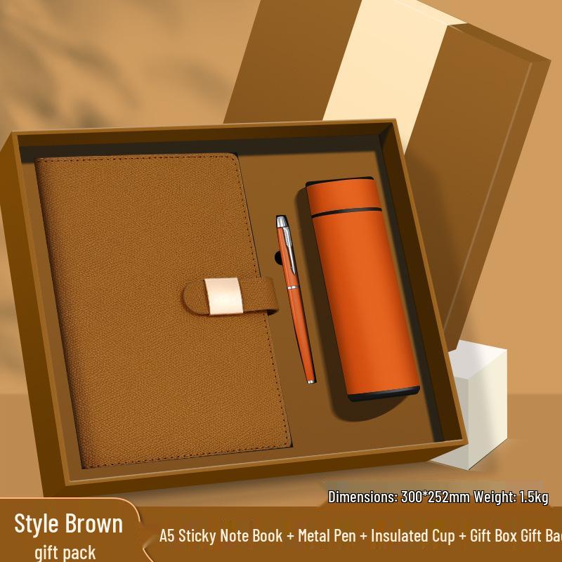 Customized Logo Laptop Gift Set: Thickened Notebook with Clasp, Perfect for Business Office Culture Gifts